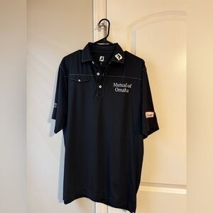 FootJoy Polo Shirt with Branding Logos - Size Medium